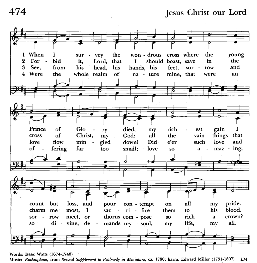 Hymn 474, music and all four verses
