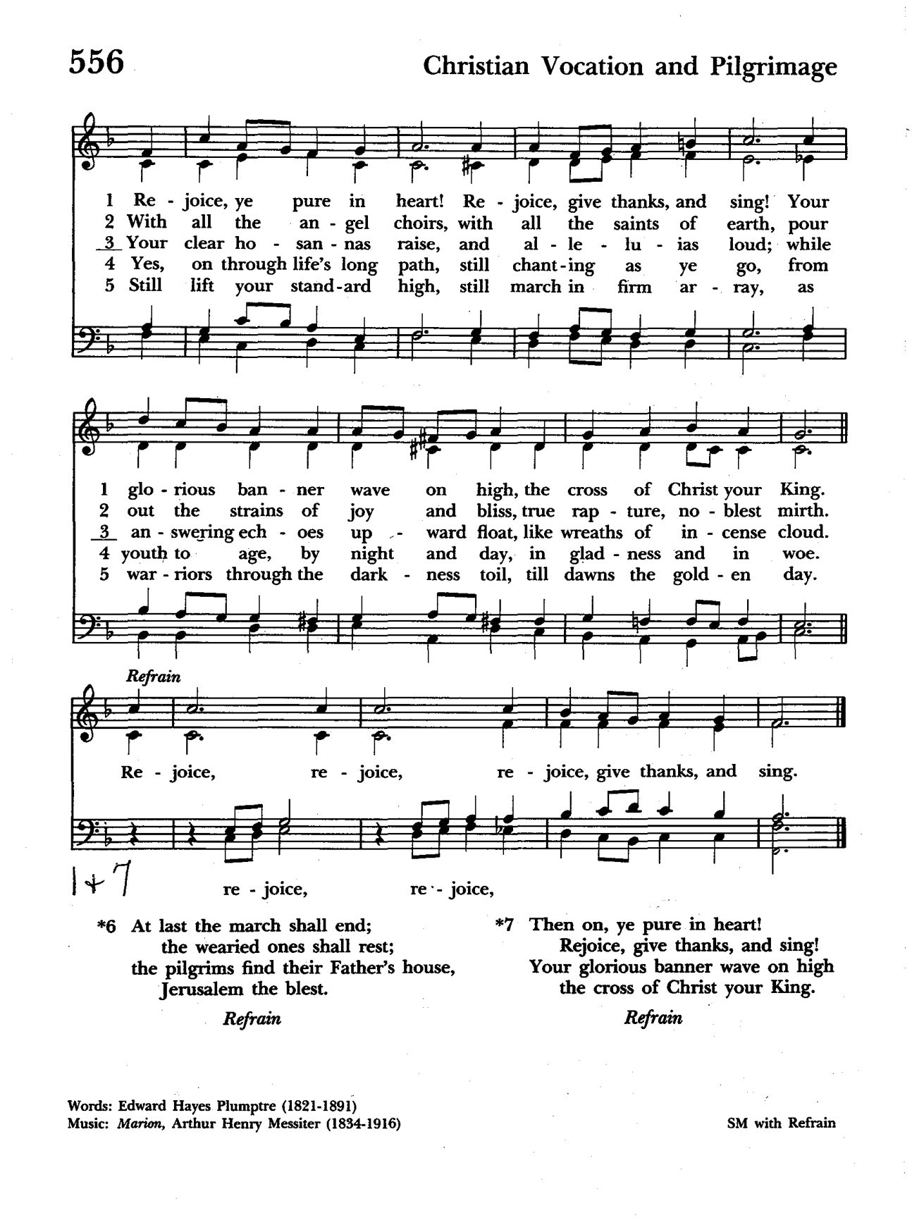 Hymn 556; sing verses 1–4