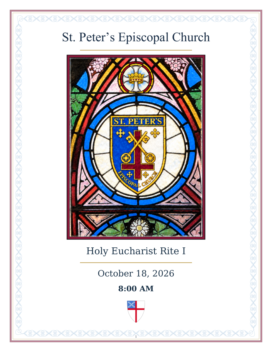 October 18 bulletin cover