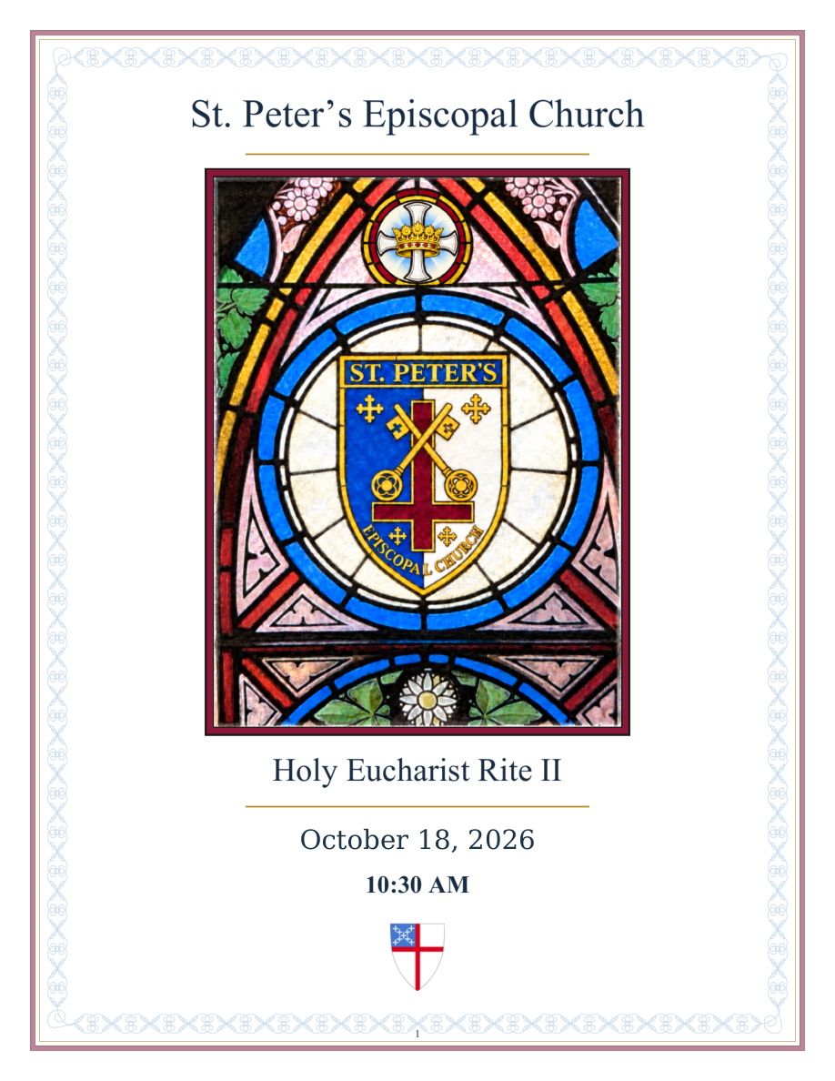 October 18 bulletin cover